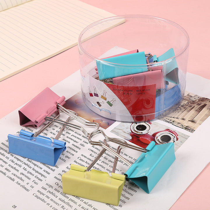 Large Colorful Binder Clips Pack – Ticket File Paper Clips for Office Use