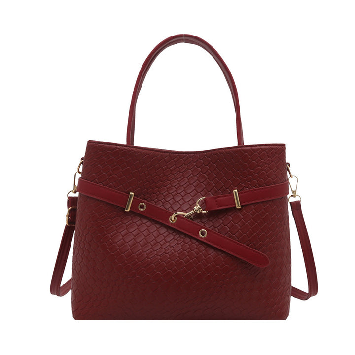 Texture Large Capacity Spring New Trendy Vintage Large Single Shoulder Underarm Handheld Tote Women's Bag