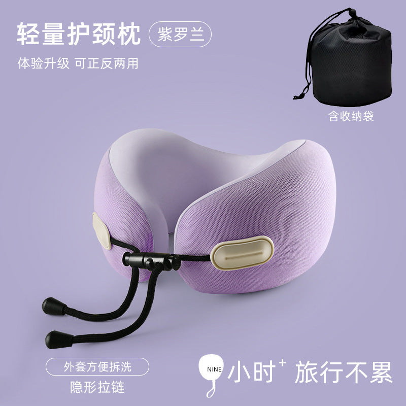 Memory Foam U Storage U Neck Pillow Travel Travel Office