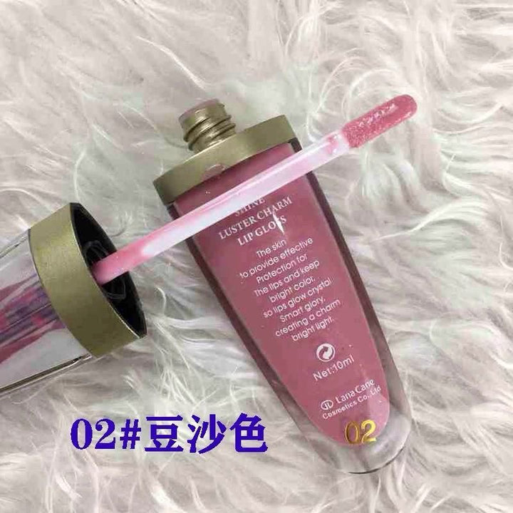 雅邦水漾动感炫亮唇彩裸妆唇蜜丰盈亮泽保湿滋润透明度好搭配口红