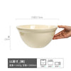 奶油色大汤碗实用餐具陶瓷大碗批发碗家用圆形菜碗创意大肚水果碗