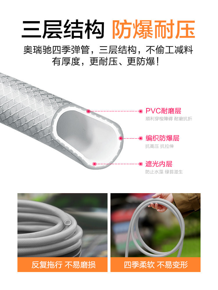 高压洗车水枪水管增压刷车冲洗阳台水龙头家用强力喷头自来水软管