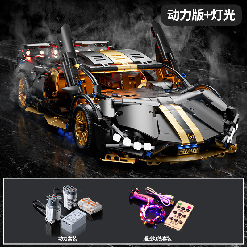 Apollo Sports Car Building Blocks Set – High-Difficulty Drift Racing Car Model Assembly Toy