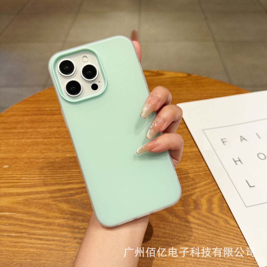 For iPhone17 Phone Case 2-in-1 New Jelly Precision Protective Case 16 PROSolid Color Shockproof