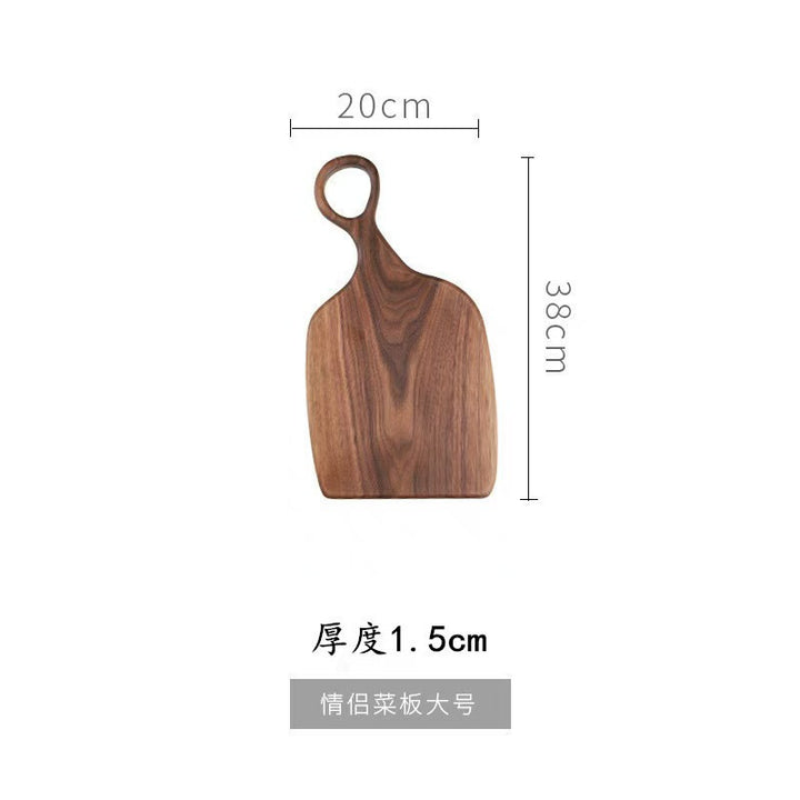 创意黑胡桃相思木情侣菜板木质牛排面包托盘实木砧板套装辅食板带