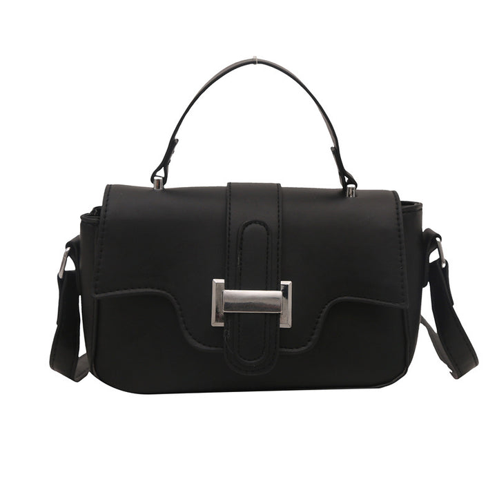 Korean Style Minimalist Small Square Bag – Belt Buckle Crossbody Shoulder Bag