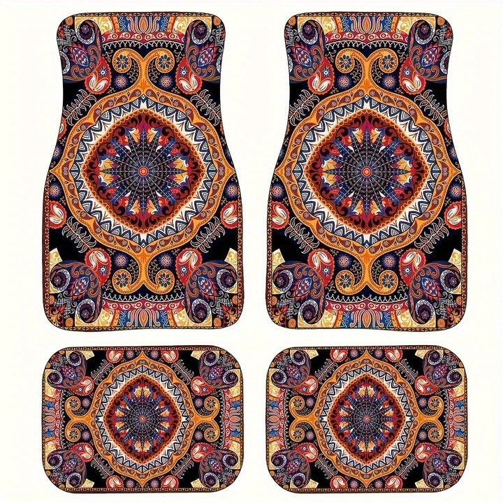 Vintage Car Foot Mat Carpet 4 Piece Set Stain Resistant Floor Mat TEMUFoot Mat Wholesale