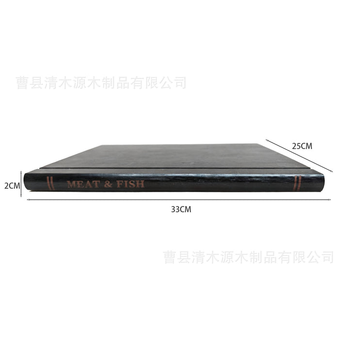 实木砧板三件套书籍造型装饰厨房餐盘切菜板创意熟食芝牛排托盘