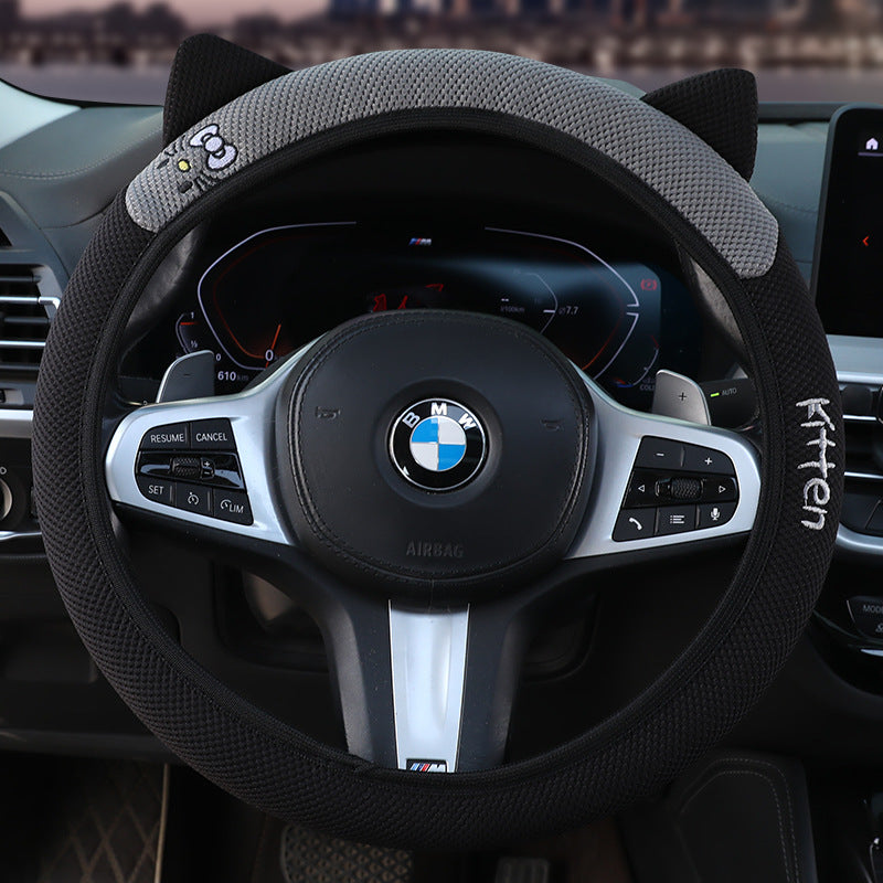 Grip Cover All Season Universal Cat Steering Wheel Cover Non Slip Moisture Wicking Breathable Drop Shipping
