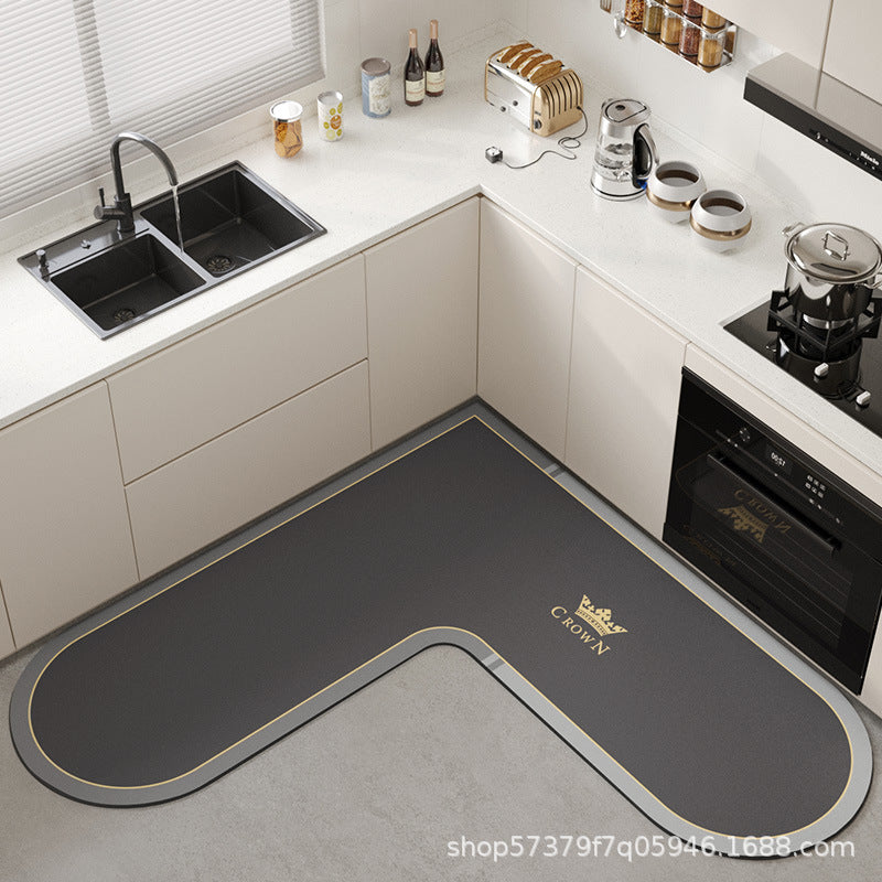 temu LKitchen Floor Mat Stain Resistant Non Slip Foot Mat Home Floor Mat