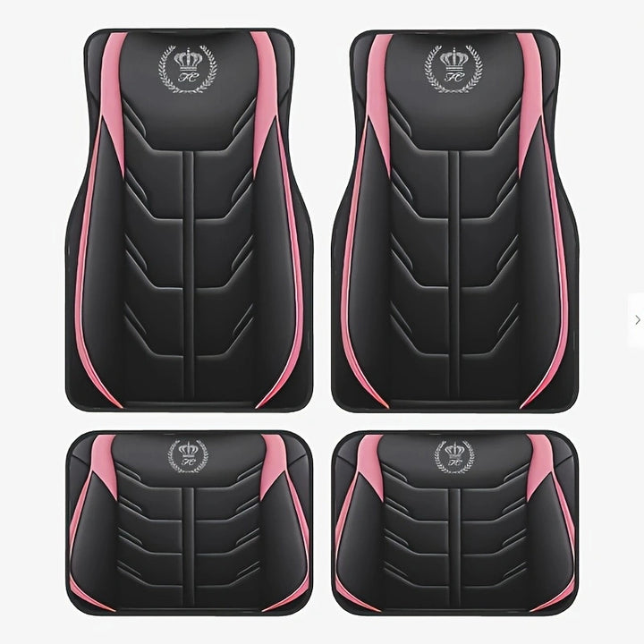 TEMUNordic Vintage Car Foot Mat Carpet Carpet 4 Piece Set Stain Resistant Floor Mat Wholesale Drop Shipping