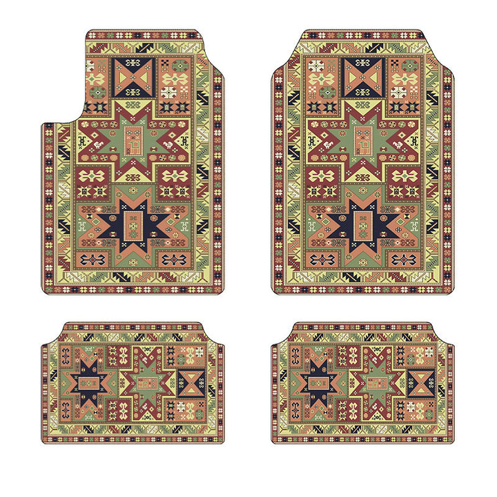 temu Car Foot Mat 4 Piece Set Home Stain Resistant Floor Mat Entryway Entryway Door Mat