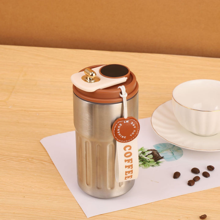 跨境二代咖啡杯304不锈钢保温杯真空水杯保冷礼品杯户外车载