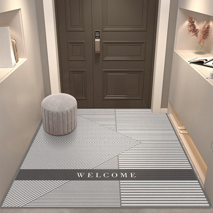 pvc Entryway Door Mat Leather Foot Mat Light Luxury Living Room Thickened Non Slip Entryway Carpet