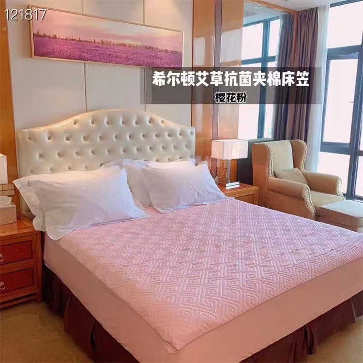 跨境床笠床罩绗绣夹棉酒店席梦思保护罩不起球厂家批发床垫保洁套
