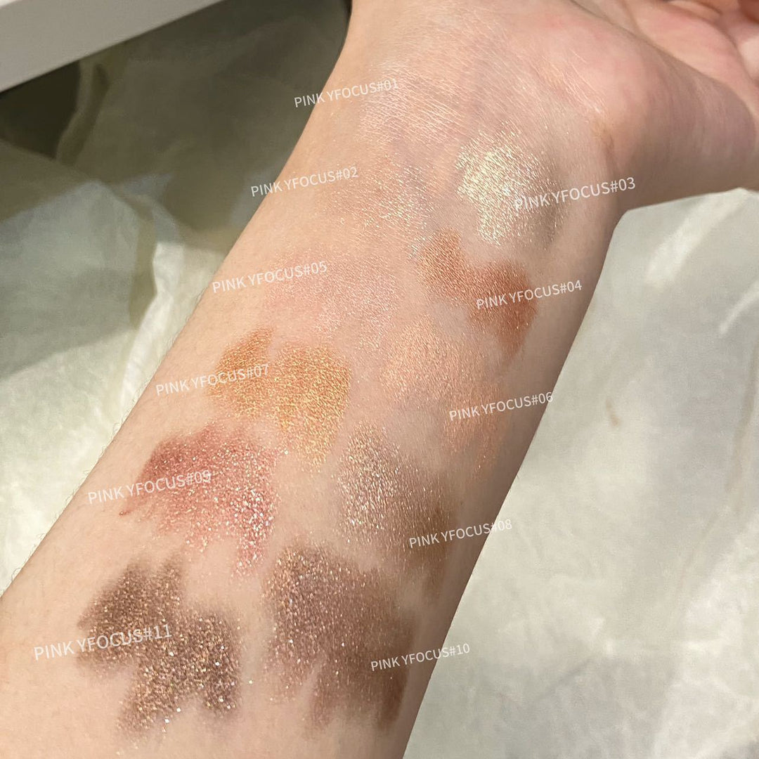 PINKYFOCUS睛彩微闪立体卧蚕笔哑珠光爆闪高光提亮一抹成妆眼影棒