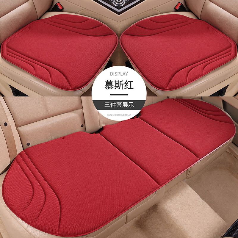 Seaweed Fiber Latex Car Seat Cushion 3-Piece Set – Breathable Anti-Slip Universal Car Seat Pad