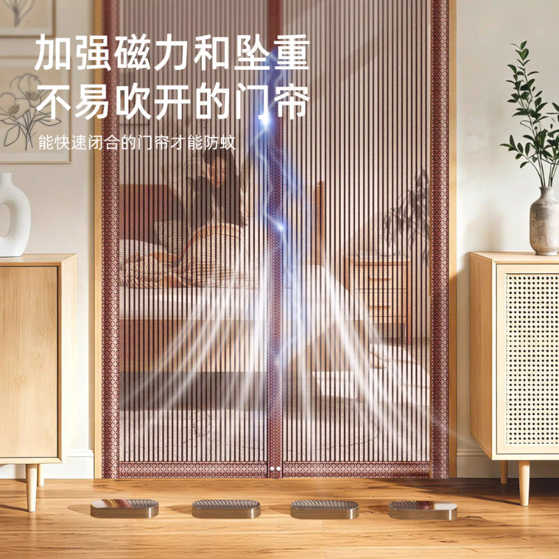 2026 Magnetic Anti-Mosquito Door Curtain – Self-Adhesive Fiberglass Mesh Screen