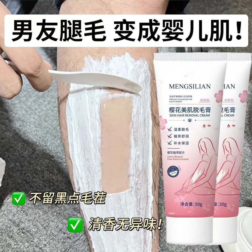 Mengsilian Smooth Delicate Hair Removal Cream – Full Body No Black Dot Deep Cleanse
