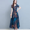 Korean Style Elegant Age-Reducing Mid-Length Dress – 2026 Summer Versatile Short Sleeve Women's Dress