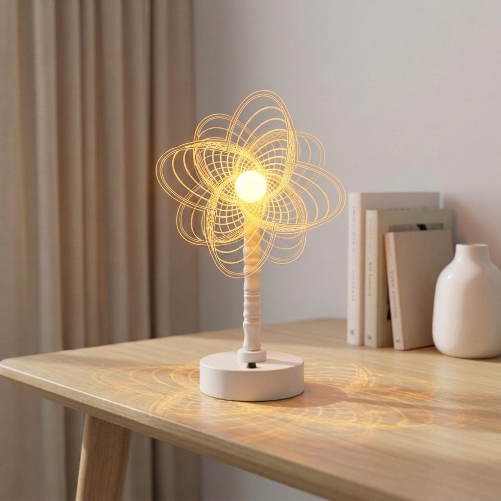 LED Acrylic Atmosphere Night Lamp – Creative Luxury Bedroom Bedside Desk Decoration Light