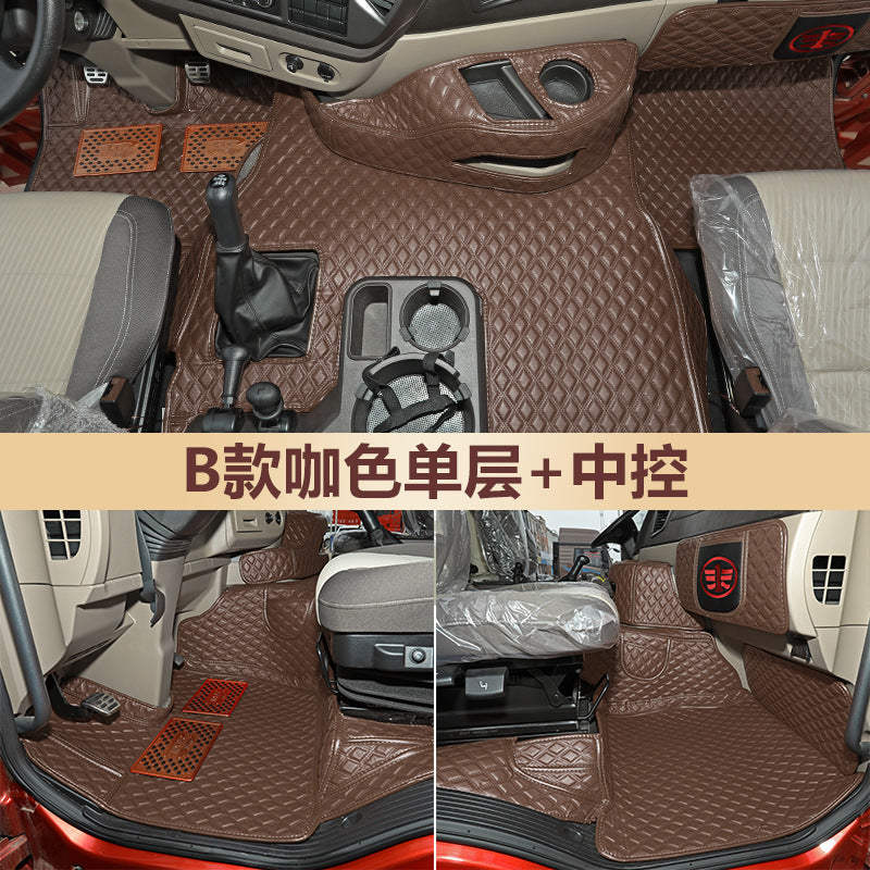一汽解放jh6脚垫大包围领航版jh6全包围卓越版驾驶室装饰货车用品