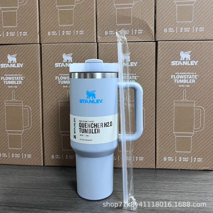 新款史丹利STANLEY2代40oz手柄杯双层不锈钢保温保冷汽车杯冰霸杯