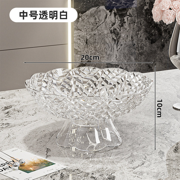 Luxury Fruit Plate with Bow Detail - High-End Living Room Decor & Candy Tray