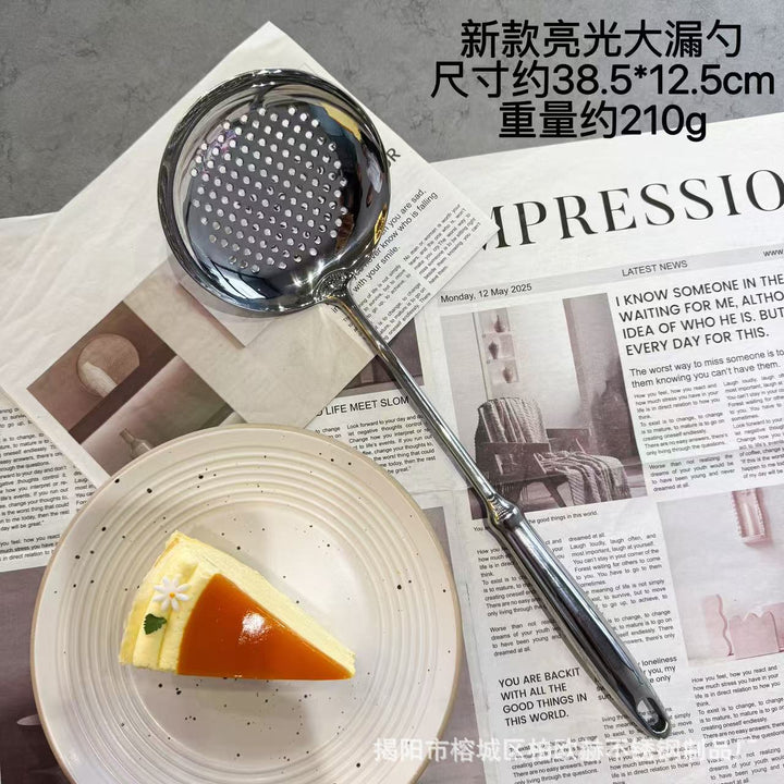 316不锈钢锅铲汤勺漏勺家用厨房炒勺全钢铲子勺子高颜值厨具套装