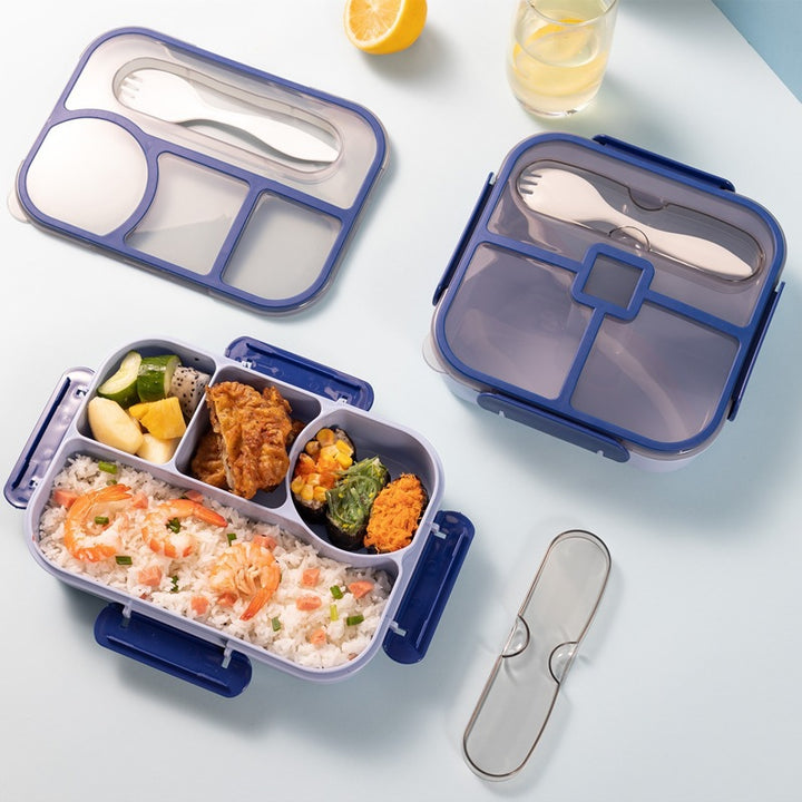 学生塑料分格饭盒 上班族午餐便当盒便携旅游水果沙拉盒打包餐盒