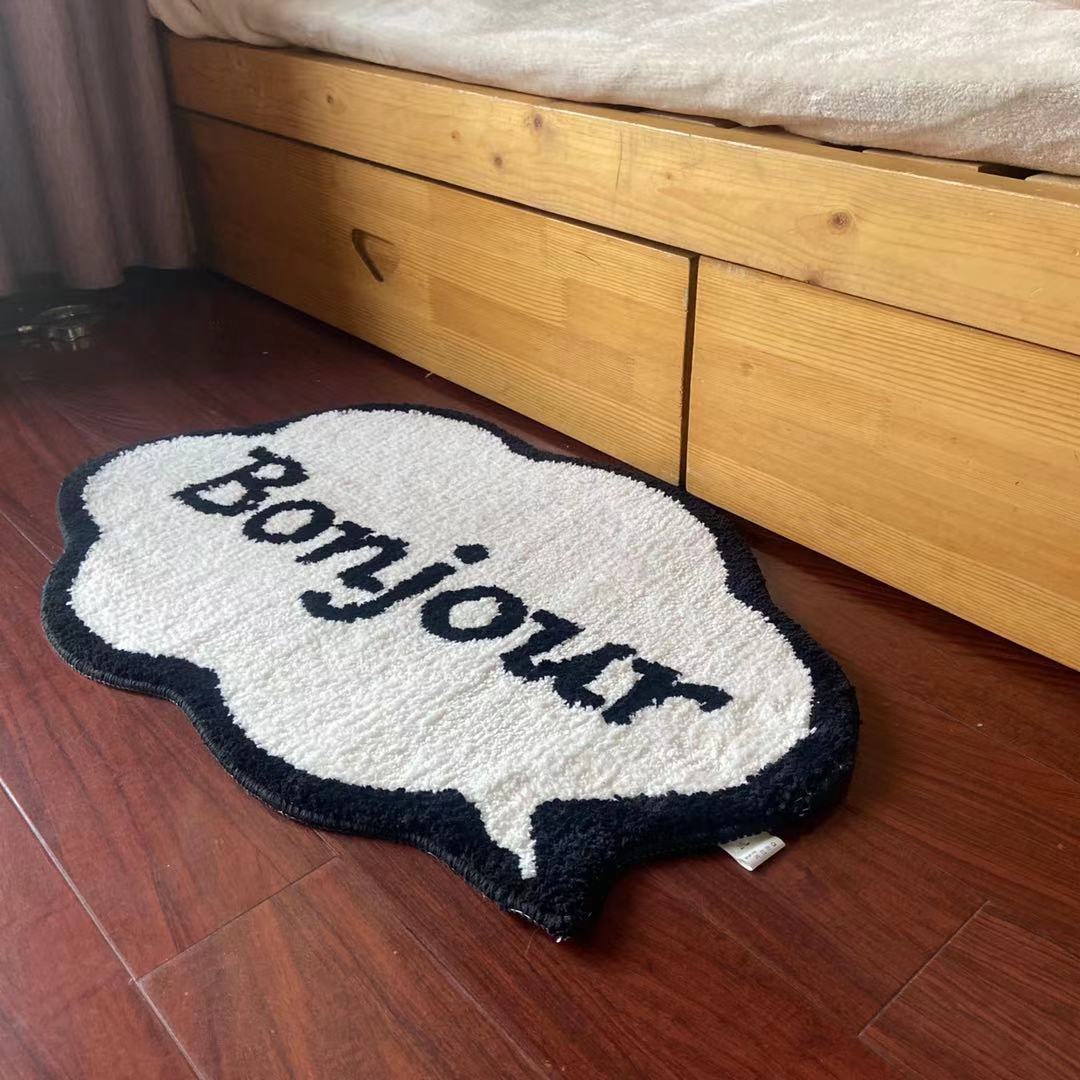 Flower Carpet Small Cat Floor Mat Unique Home Entryway Non Slip