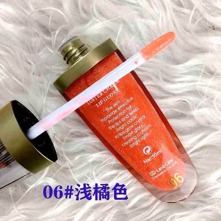 雅邦水漾动感炫亮唇彩裸妆唇蜜丰盈亮泽保湿滋润透明度好搭配口红