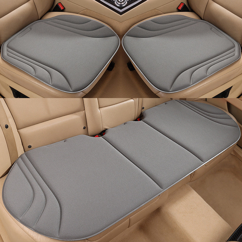 Seaweed Fiber Latex Car Seat Cushion 3-Piece Set – Breathable Anti-Slip Universal Car Seat Pad