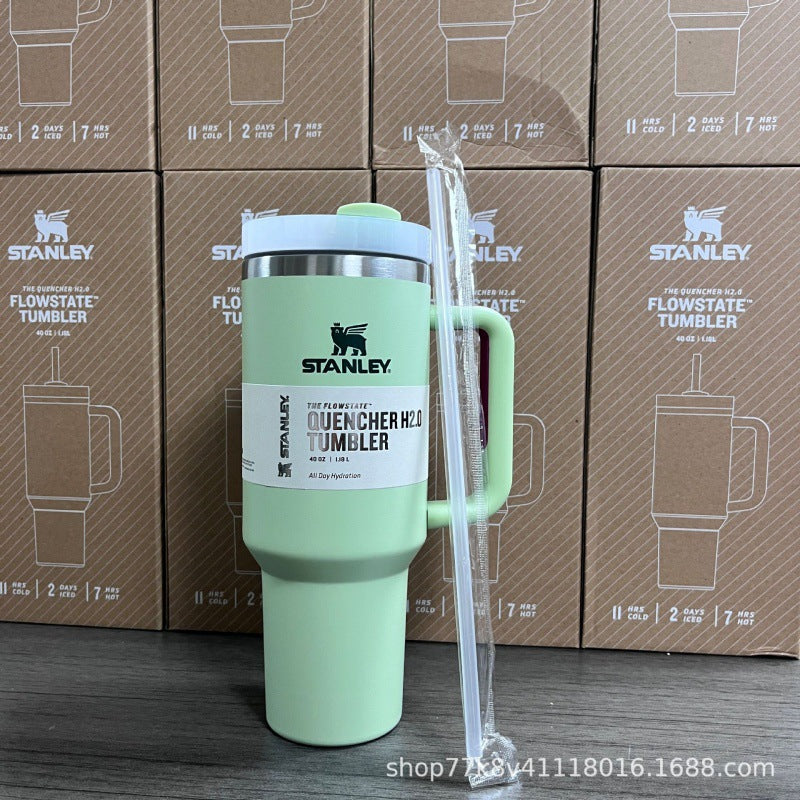 新款史丹利STANLEY2代40oz手柄杯双层不锈钢保温保冷汽车杯冰霸杯