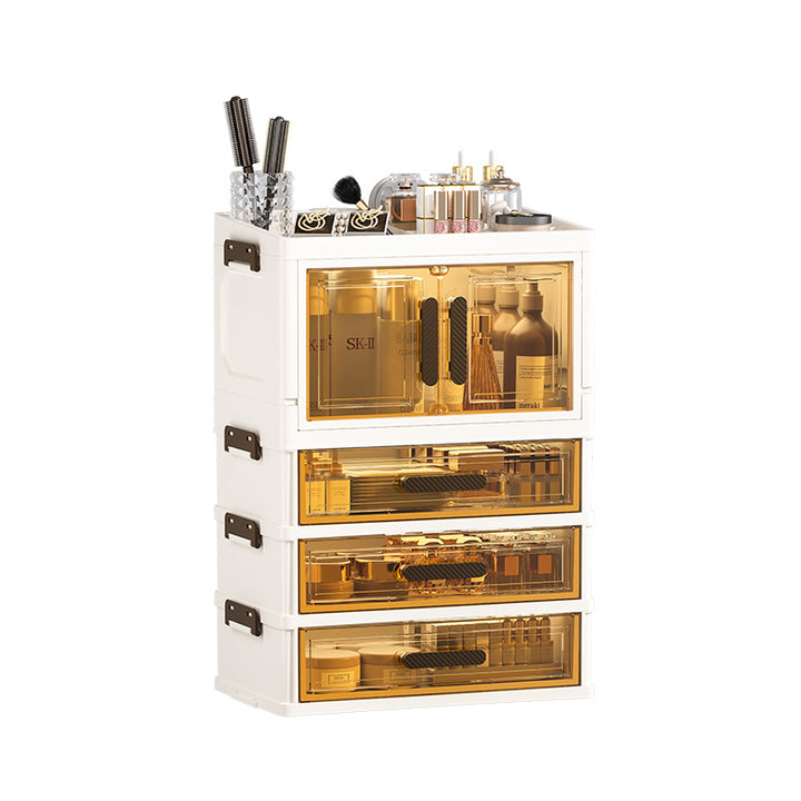 Desktop Makeup & Snack Storage Cabinet – Multi-Layer Organizer for Office & Vanity