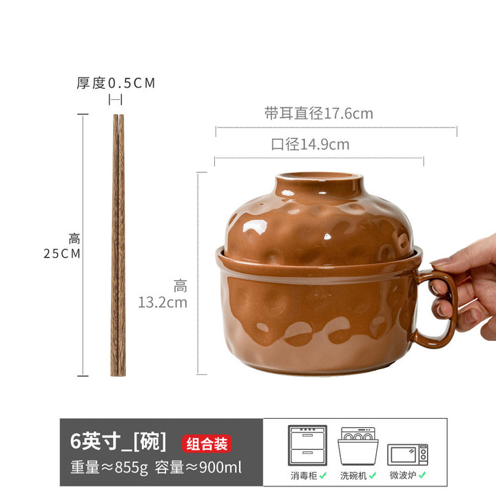 Ceramic Bowl Bowl Special Bowl Home Tableware Large Bowl Chopsticks Set