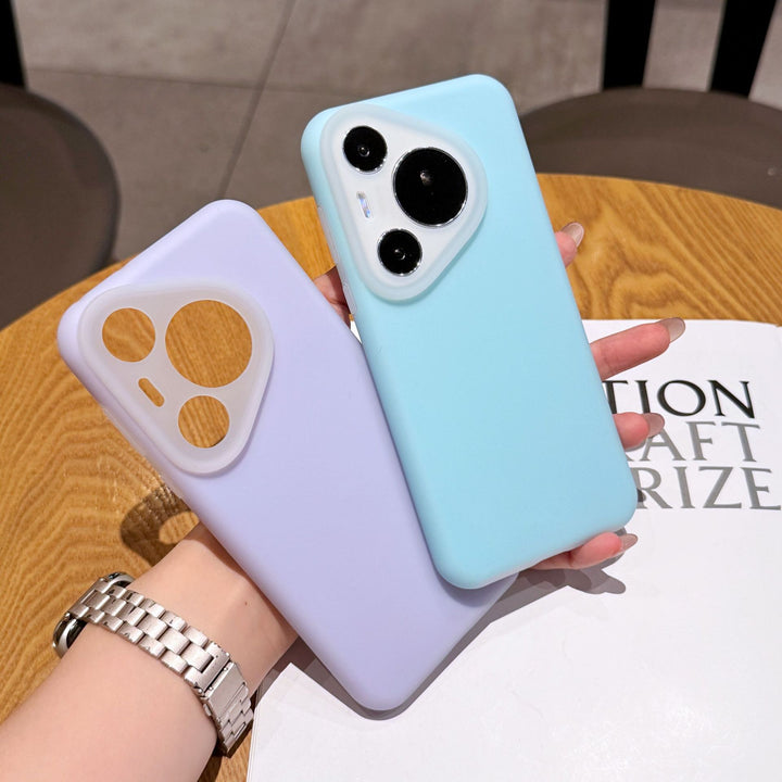 Liquid Silicone Jellyfor Huawei Pura 70 Full Coverage Phone Case Huaweimate 60 Solid Color Shockproof