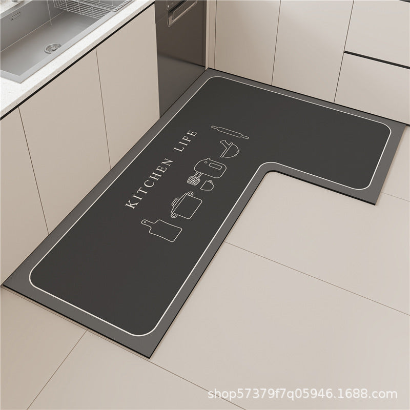 temu LKitchen Floor Mat Stain Resistant Non Slip Foot Mat Home Floor Mat