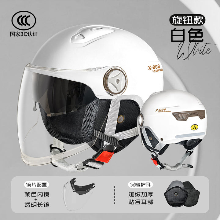 3 C Helmet Motorcycle Men's Women's