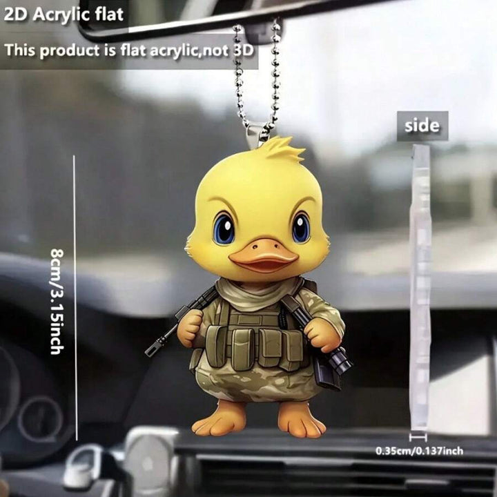 Duck Acrylic Hanging Ornament For Car Rearview