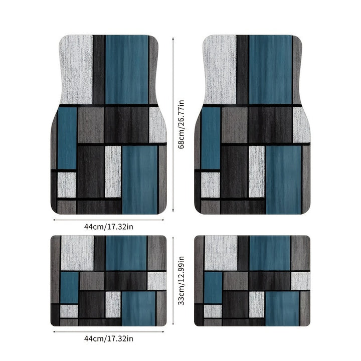 TEMUNordic Vintage Car Foot Mat Carpet Carpet 4 Piece Set Stain Resistant Floor Mat Wholesale Drop Shipping