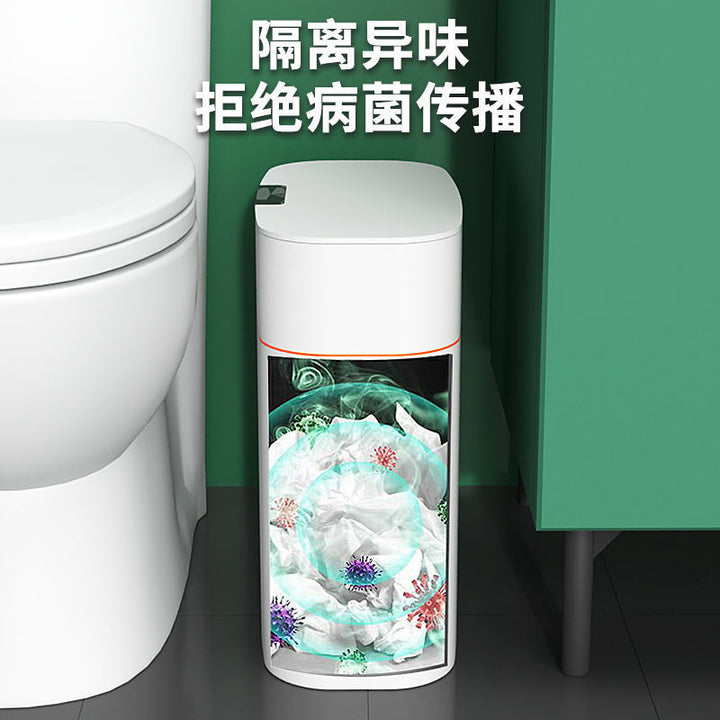 Smart Trash Can Home Bedroom Influencer Trash Can With Lid Bathroom Odor Proof Bedroom Living Room Narrow Space Trash Can