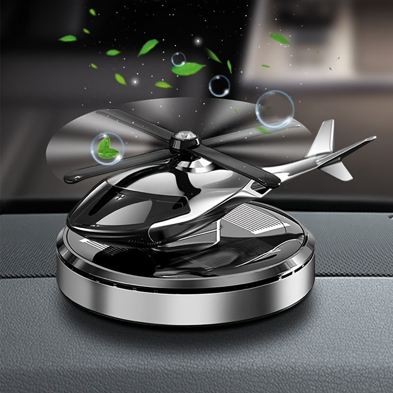 Solar Powered Airplane Car Air Freshener - Cute Dashboard Aromatherapy Ornament