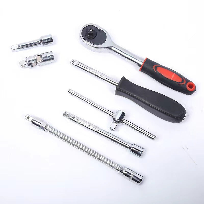 46 pc Mini Ratchet Socket Wrench Set – Hex Allen Key Combo for Motorcycle & Car Repair