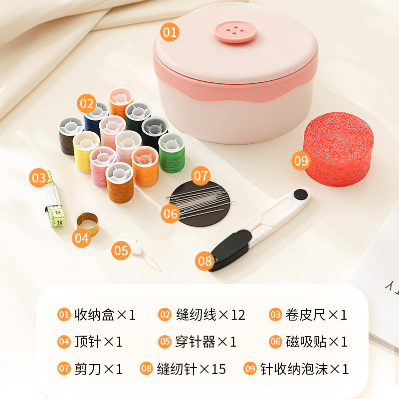 Magnetic Portable Sewing Kit – Compact Home & Dorm Needle & Thread Set