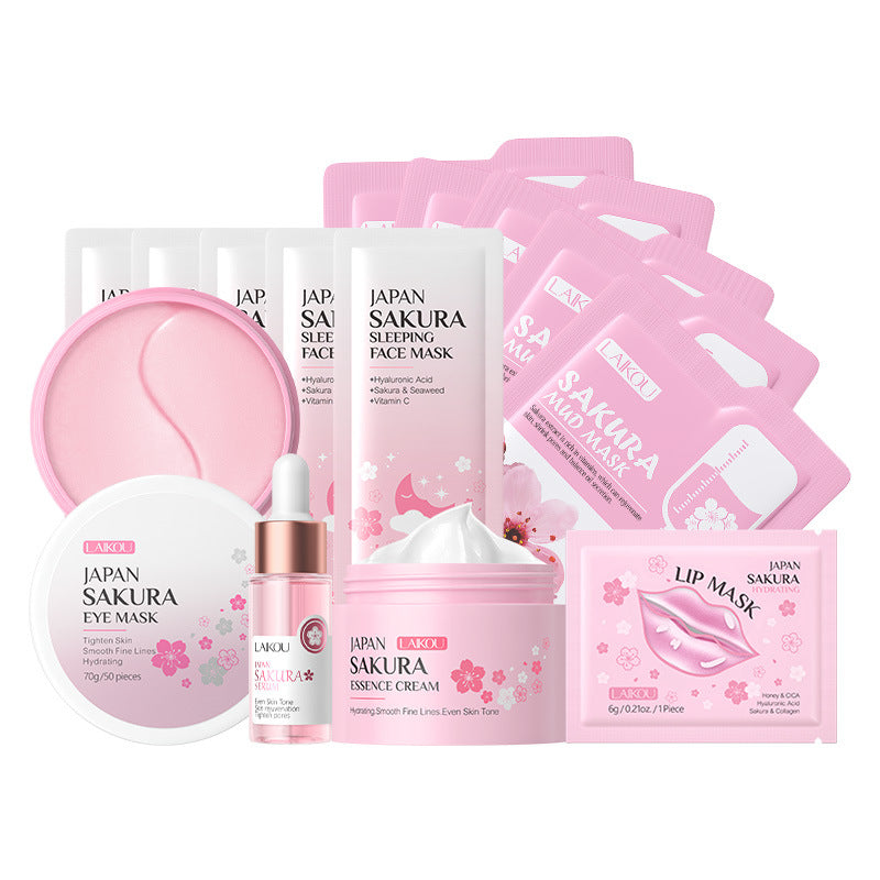 LAIKOU Cherry Blossom Skincare Set Set Face Full Set Hydrating Factory