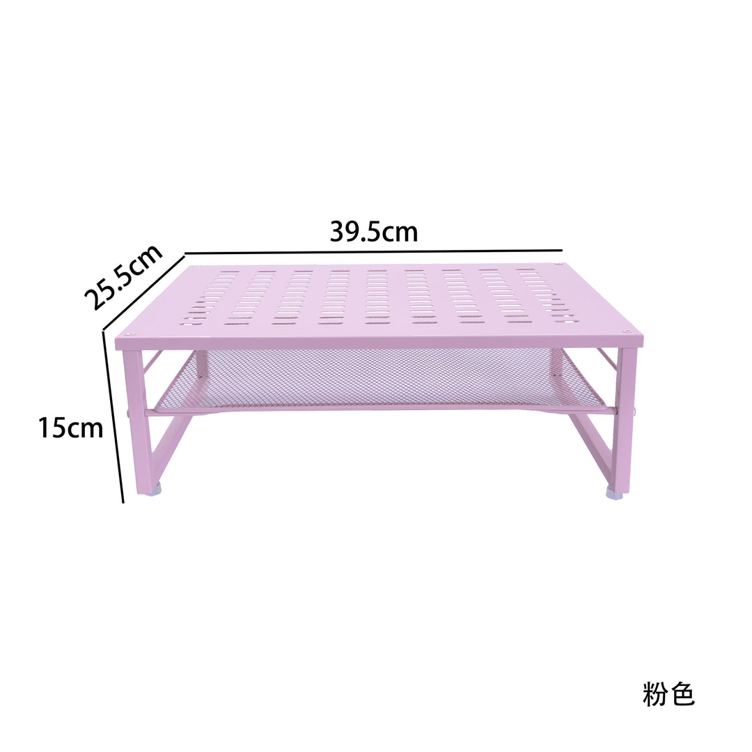 Dual Monitor Stand with Storage – Desktop Computer Riser & Office Organizer