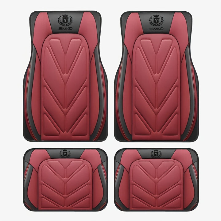 TEMUNordic Vintage Car Foot Mat Carpet Carpet 4 Piece Set Stain Resistant Floor Mat Wholesale Drop Shipping