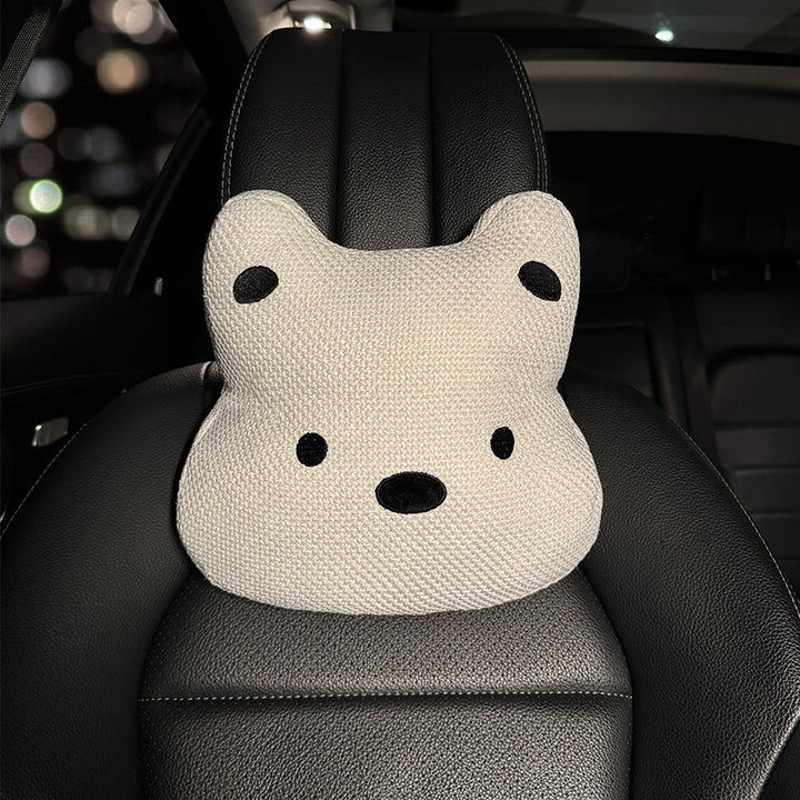 Linen Car Seat Cushion All Season Universal Women's Cute Dog Summer Compatible