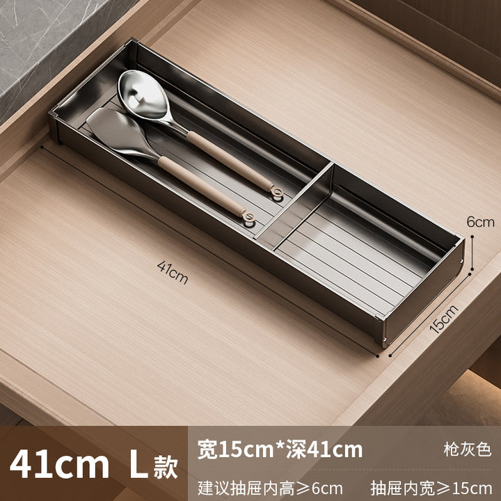【2026专利新品】餐具收纳盒厨房碗筷子收纳盒抽屉收纳分隔分格盒
